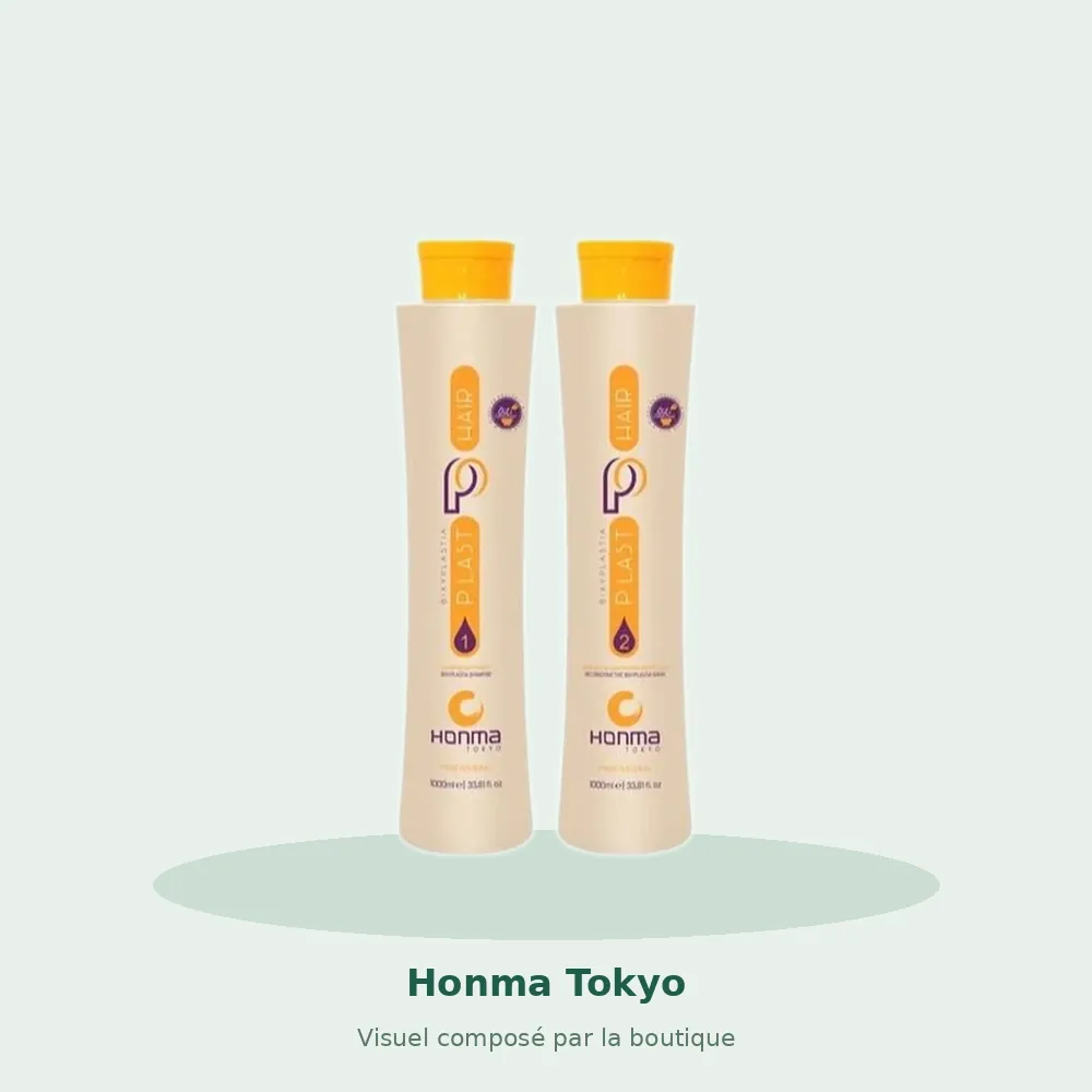 Honma Tokyo Plast Hair Bixyplastia lissage brésilien, visuel composé par la boutique
