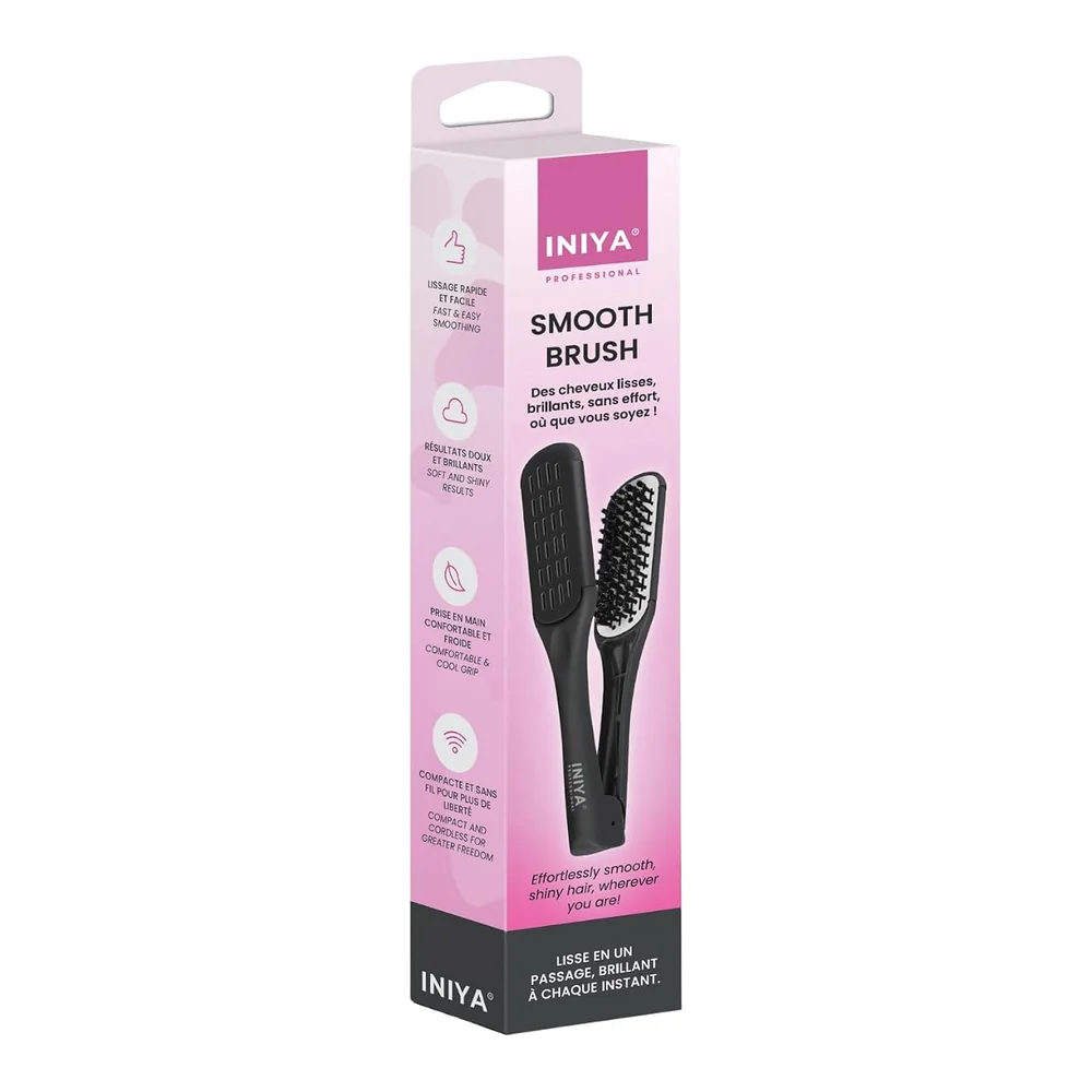 Iniya Brosse lissante double face anti-frisottis, packshot Iniya