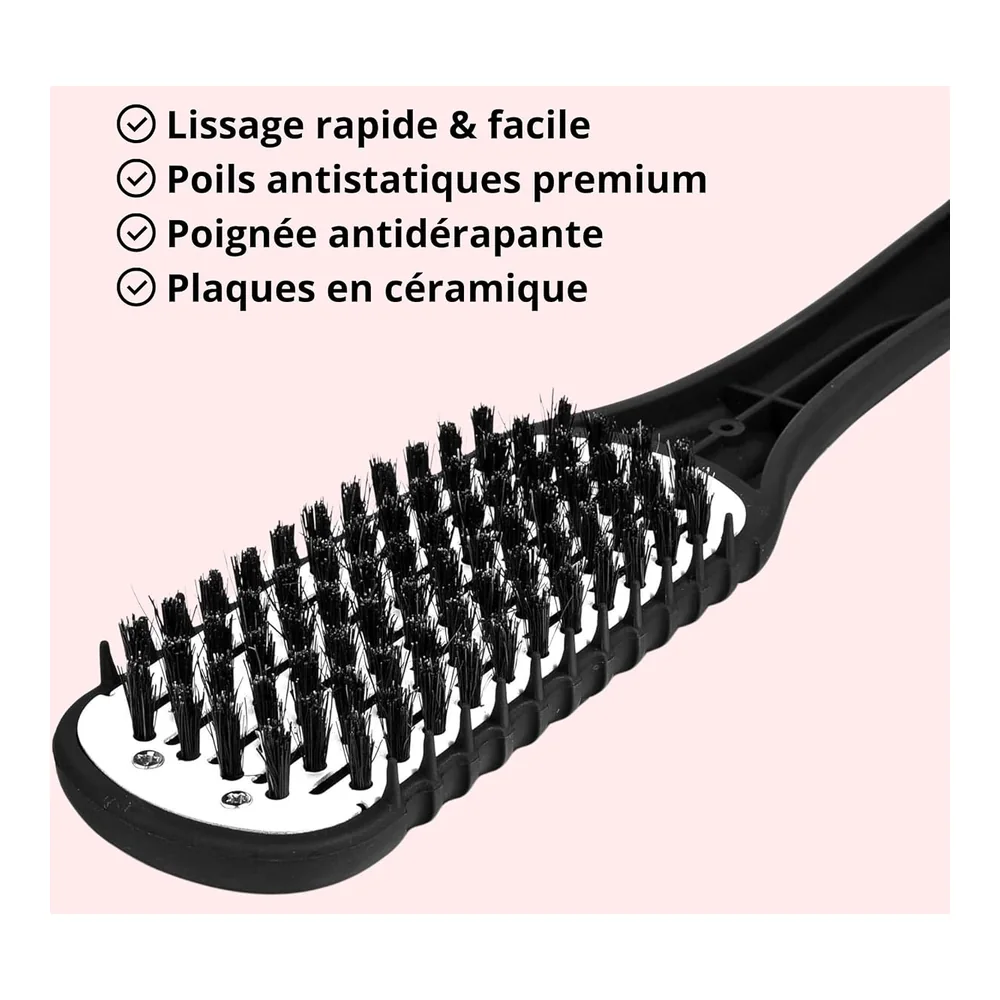 Iniya Brosse lissante double face anti-frisottis, vue 2 Iniya