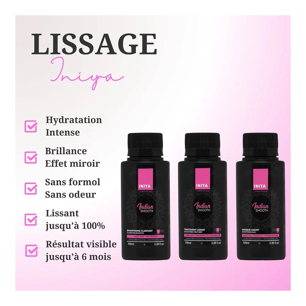 Iniya Indian Smooth lissage indien tanin 100 ml, vue 3 Iniya
