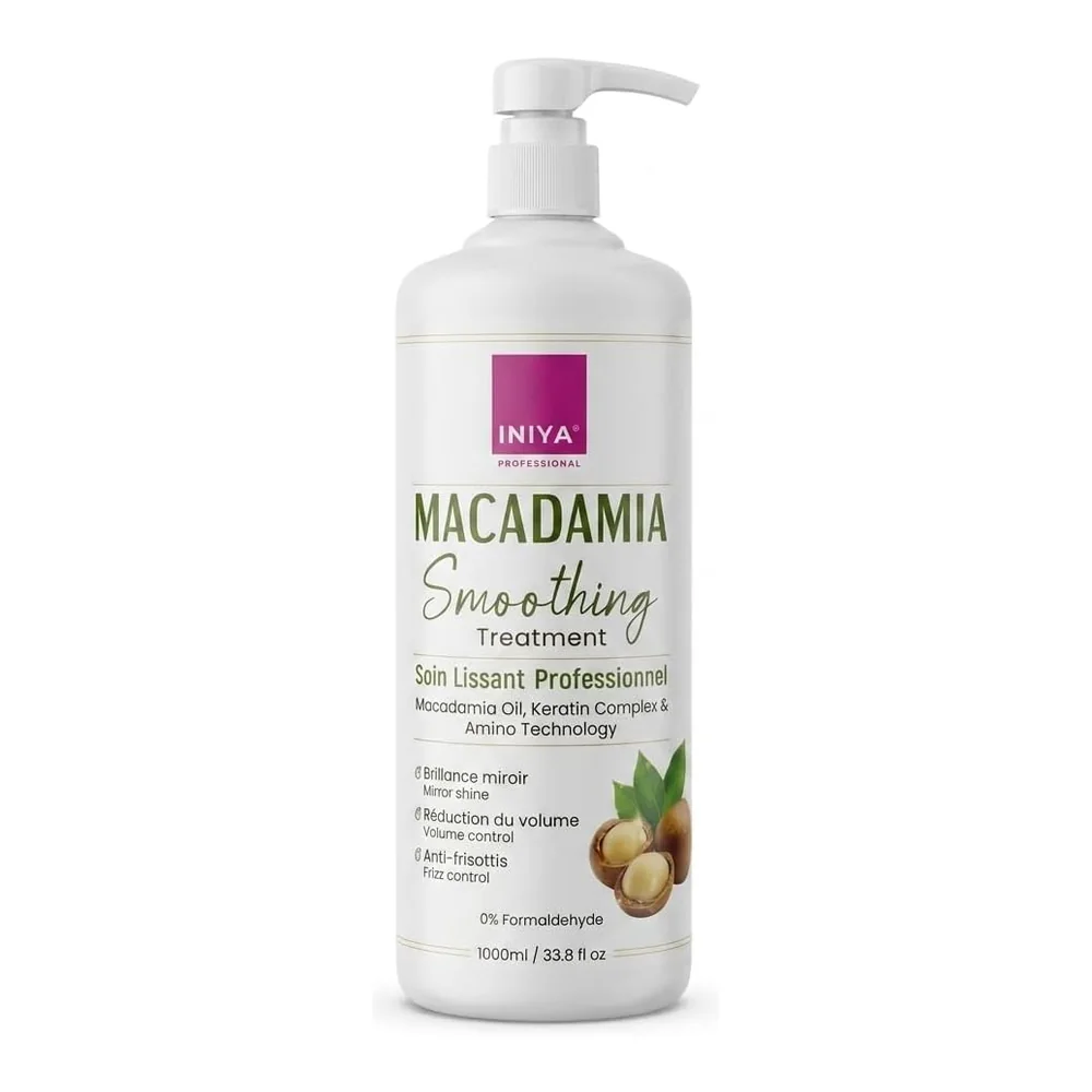 Iniya Professional Macadamia Smooth lissage brésilien, packshot Iniya