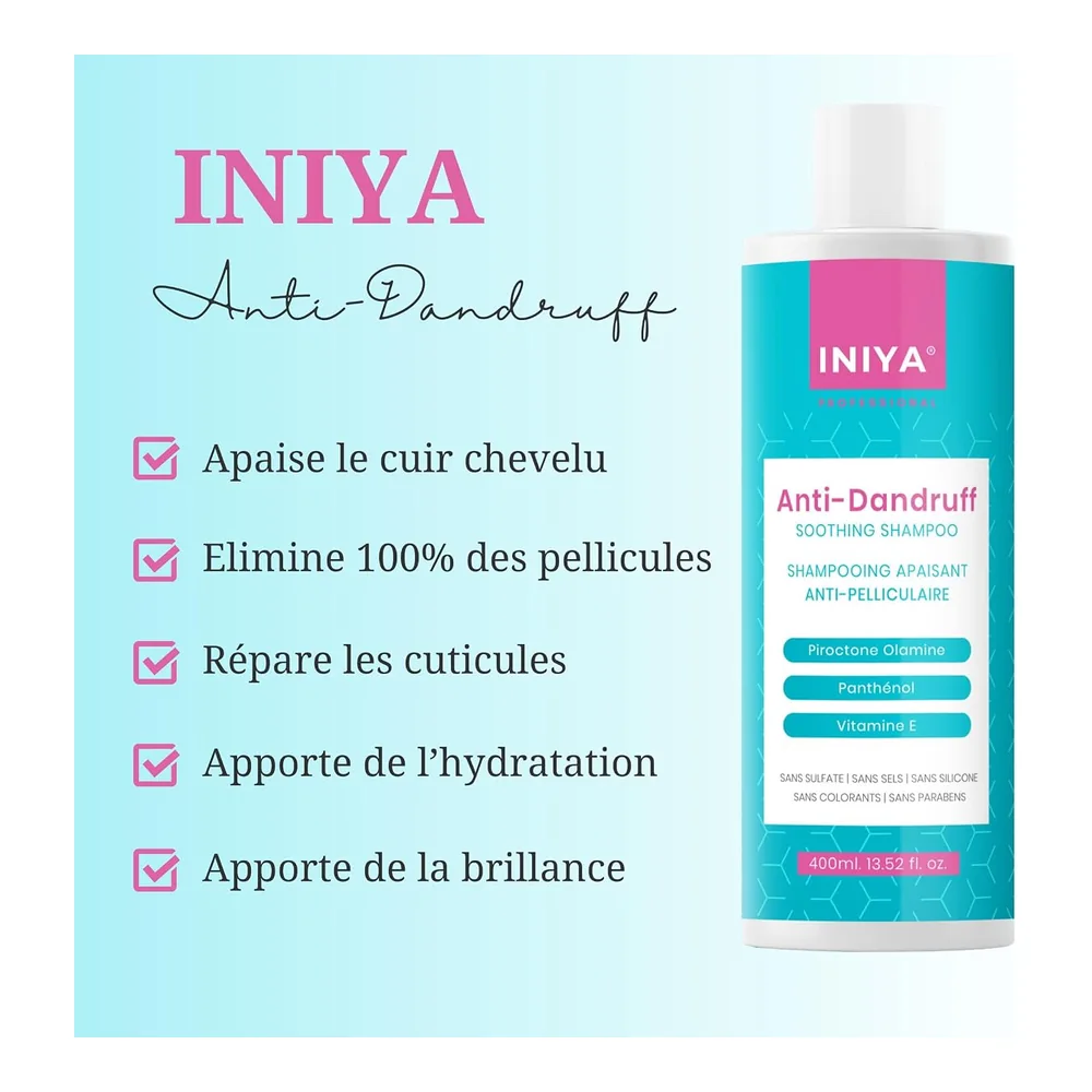 Iniya shampooing antipelliculaire 400 ml, vue 2 Iniya