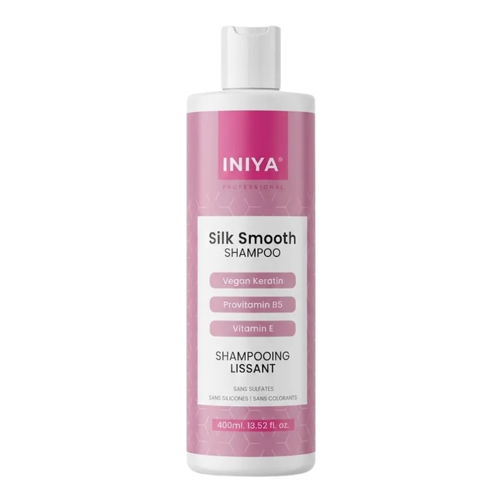 Iniya Silk Smooth Shampooing lissant sans sulfate 400 ml, packshot Iniya