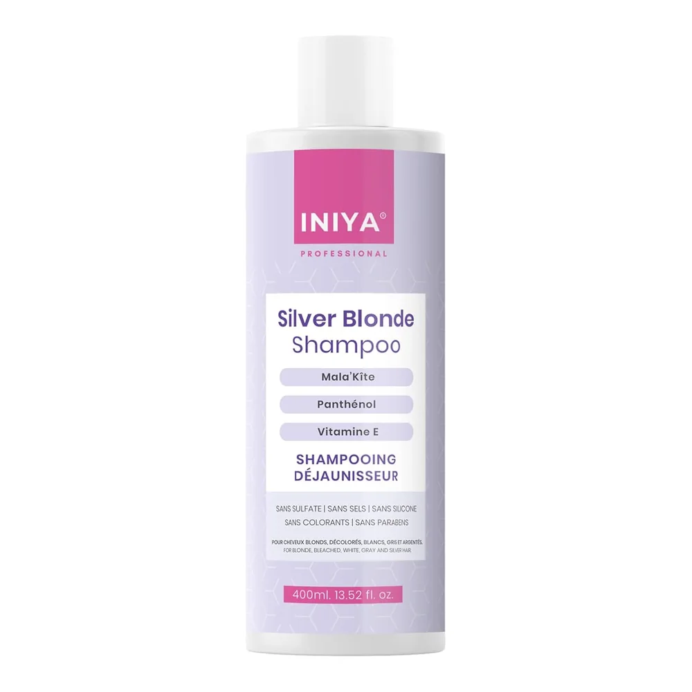 Iniya Silver Blonde shampooing déjaunissant 400 ml, packshot Iniya
