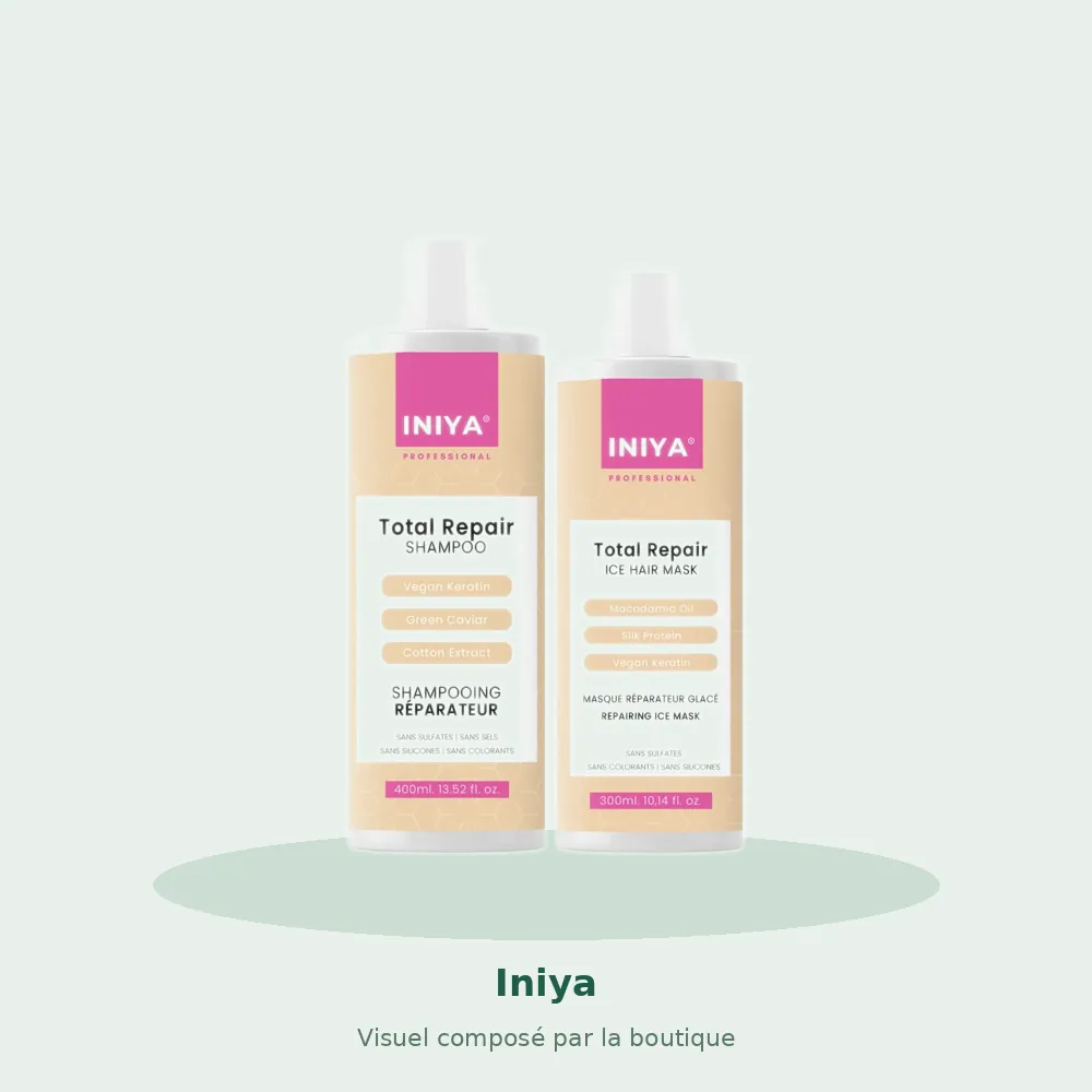 Iniya Total Repair Kit, visuel composé par la boutique