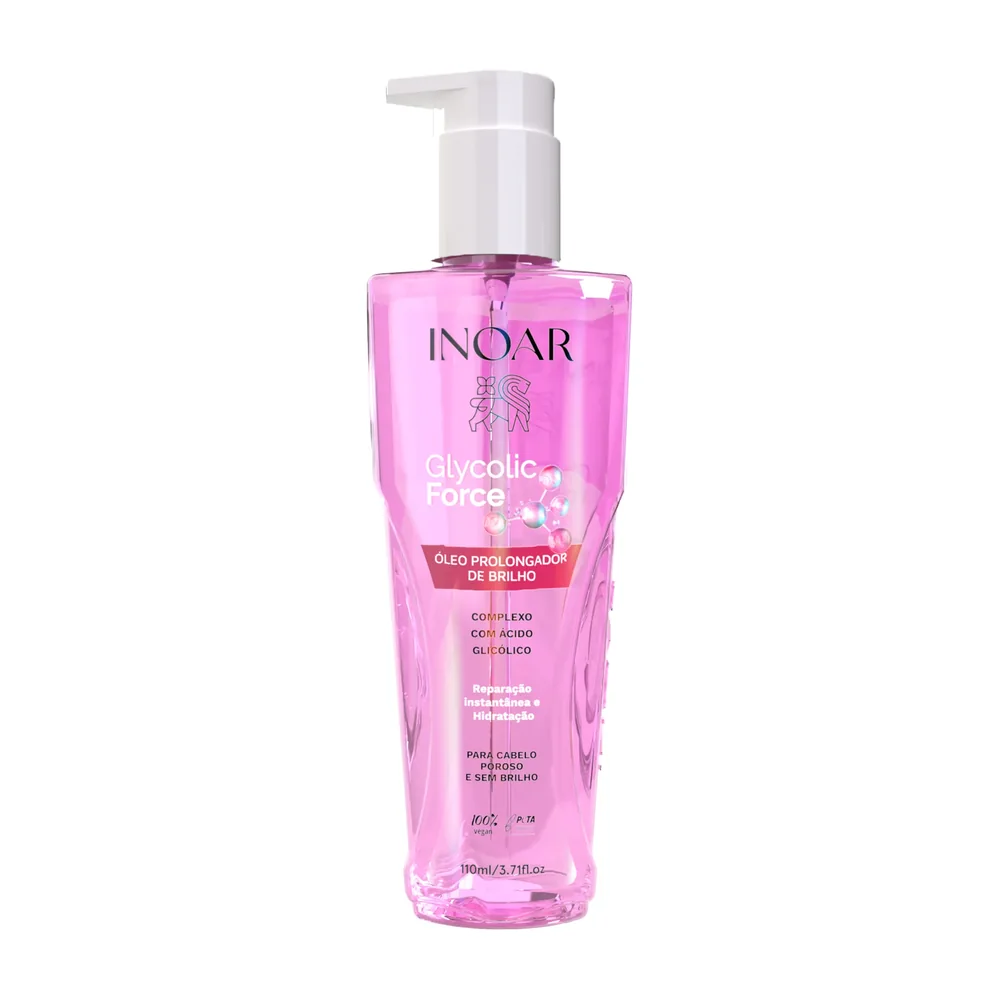 Inoar Glycolic Force huile prolongateur de brillance 110 ml, packshot Inoar