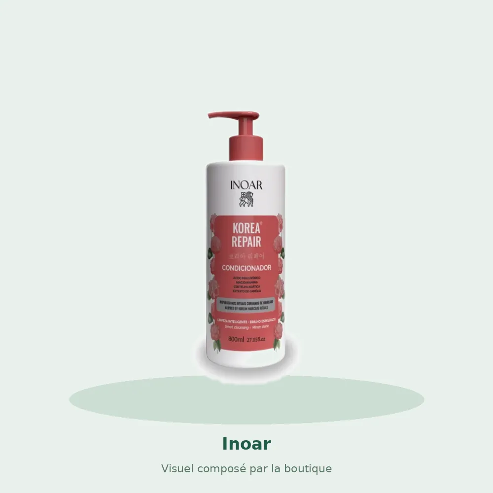 Inoar Korea Repair après-shampooing 800 ml, visuel composé par la boutique