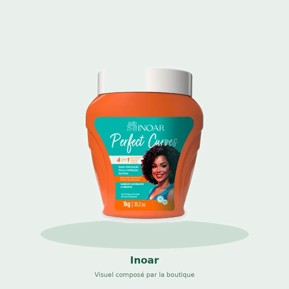 Inoar Perfect Curves crème 4x1 1 kg, visuel composé par la boutique