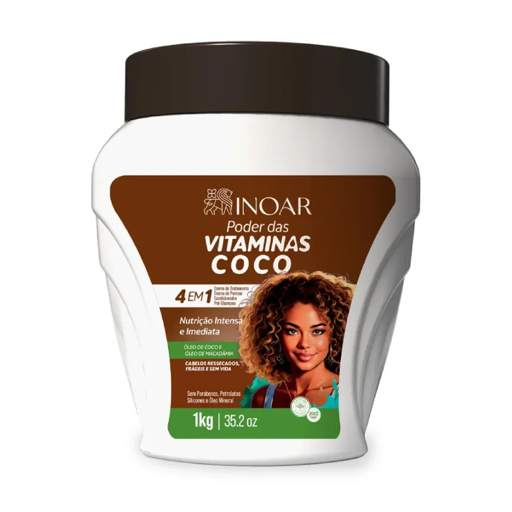 Inoar Poder das Vitaminas Coco crème 4x1 1 kg, packshot Inoar