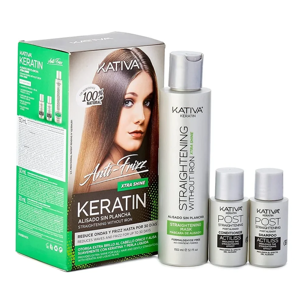Kativa Kératine sans fer à lisser Xtra Shine, packshot Kativa