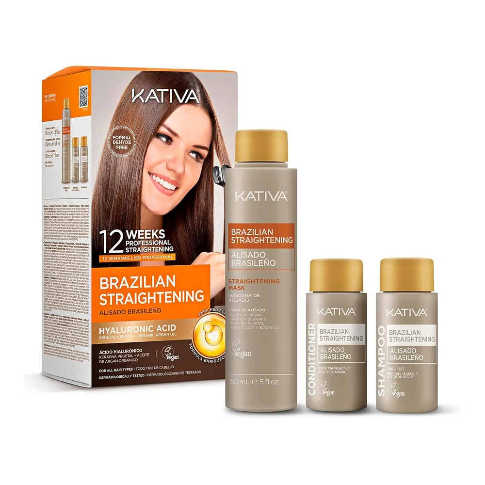 Kativa kit lissage brésilien à la kératine végétale, packshot Kativa