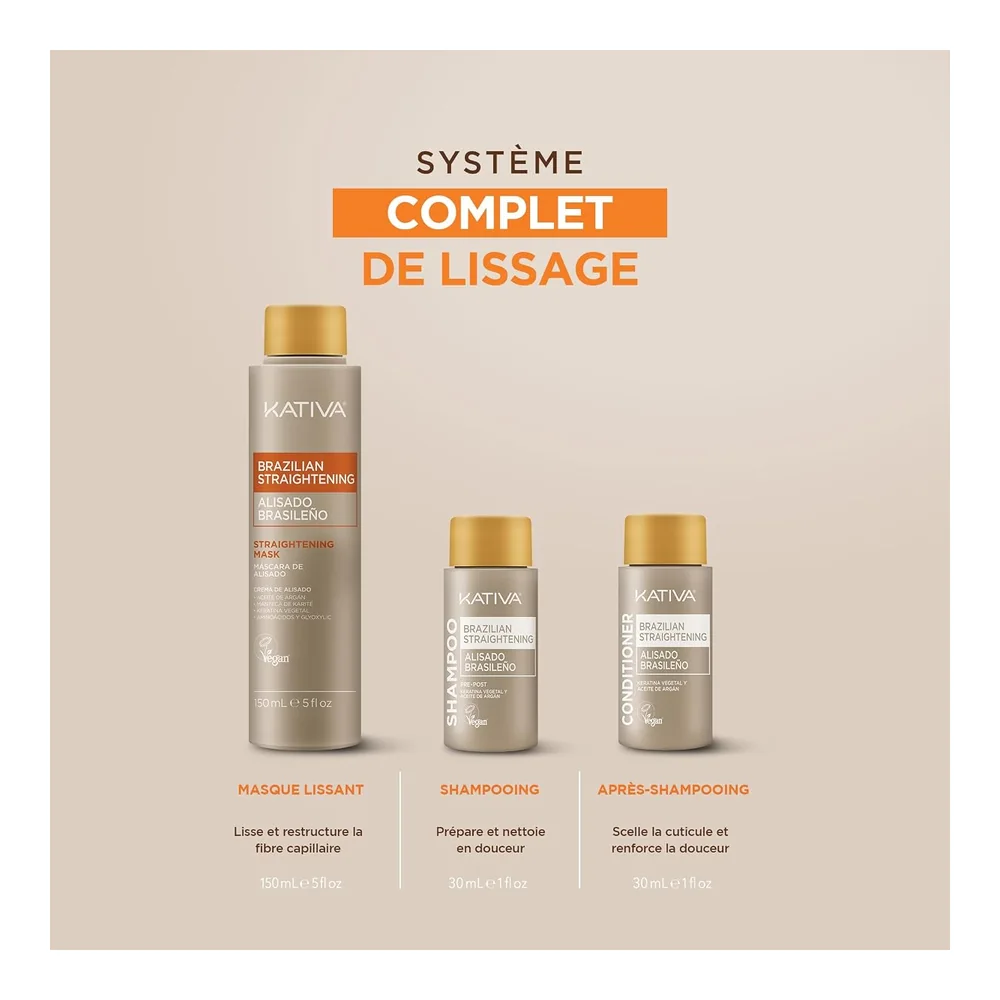 Kativa kit lissage brésilien à la kératine végétale, vue 4 Kativa
