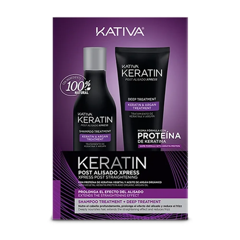 Kativa kit lissage express à la kératine, packshot Kativa
