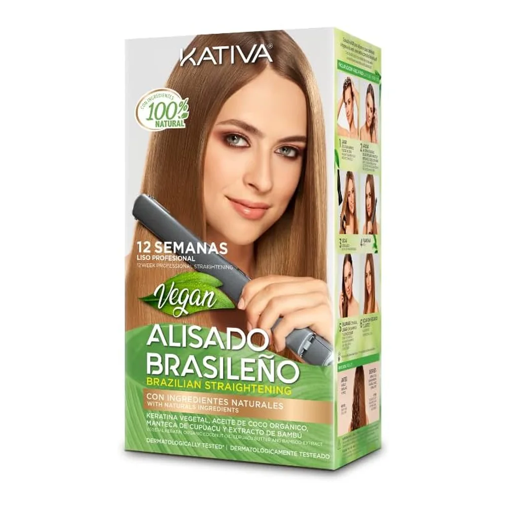 Kativa lissage brésilien vegan kit de 5, packshot Kativa