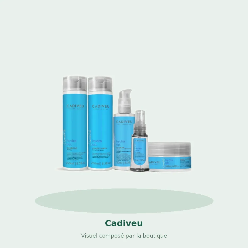 Kit Cadiveu Essential Hydra Up complet, visuel composé par la boutique