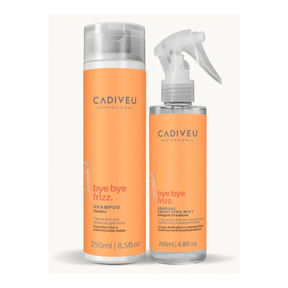 Kit Cadiveu Essentials Bye Bye Frizz shampooing et selagem, packshot Cadiveu