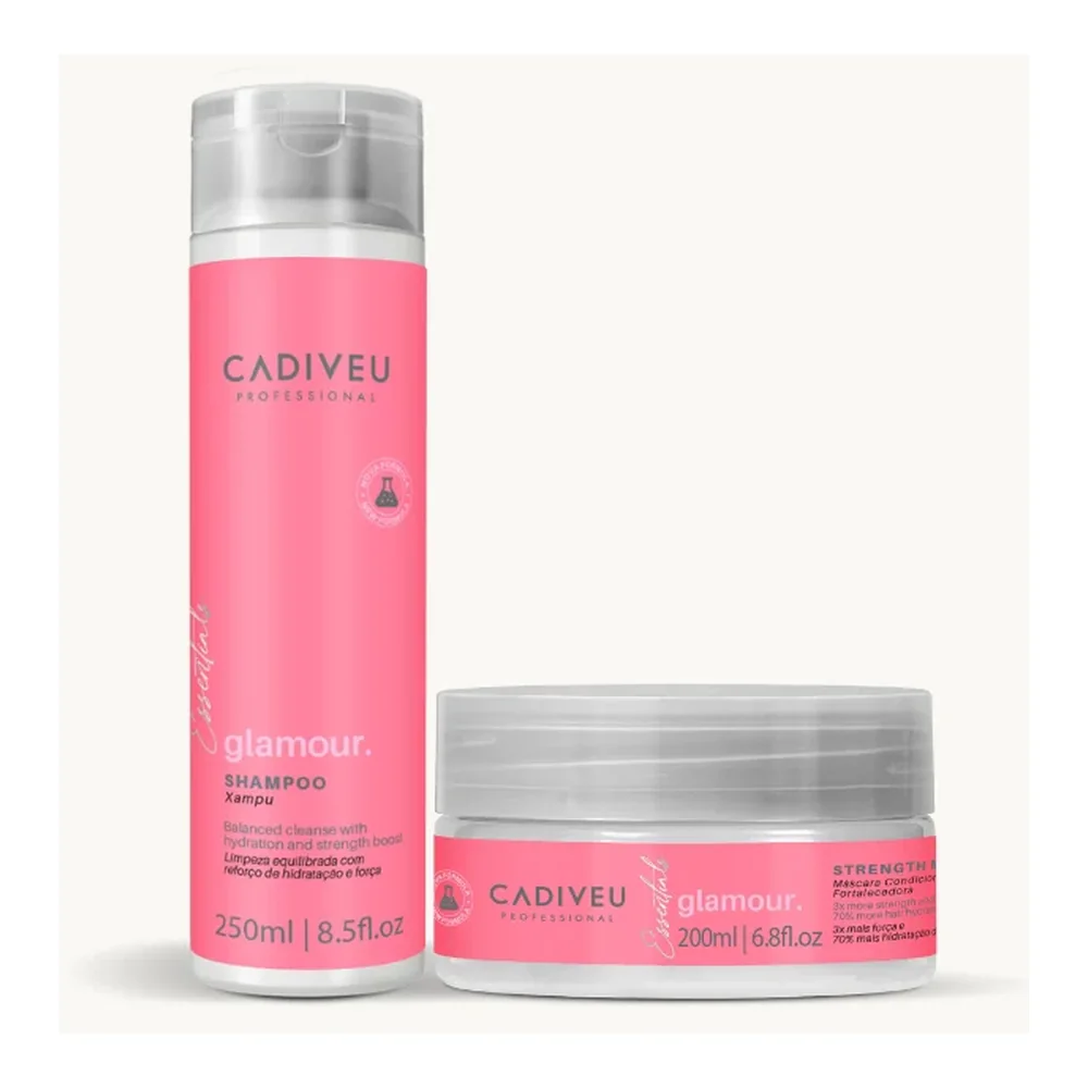 Kit Cadiveu Essentials Glamour shampooing et masque, packshot Cadiveu