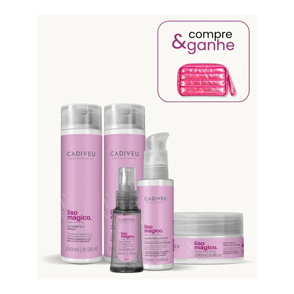 Kit Cadiveu Essentials Liso Mágico Completo, packshot Cadiveu