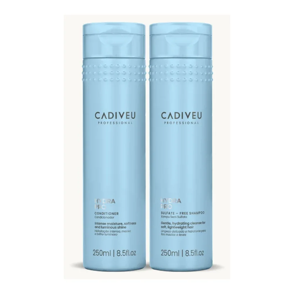 Kit Cadiveu Hydra Pro shampooing 250 ml + après-shampooing 250 ml, packshot Cadiveu