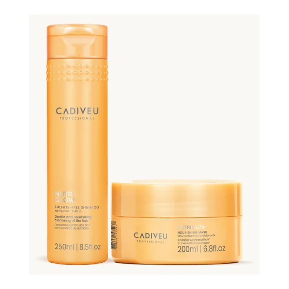 Kit Cadiveu Professional Nutri Glow shampooing et masque, packshot Cadiveu
