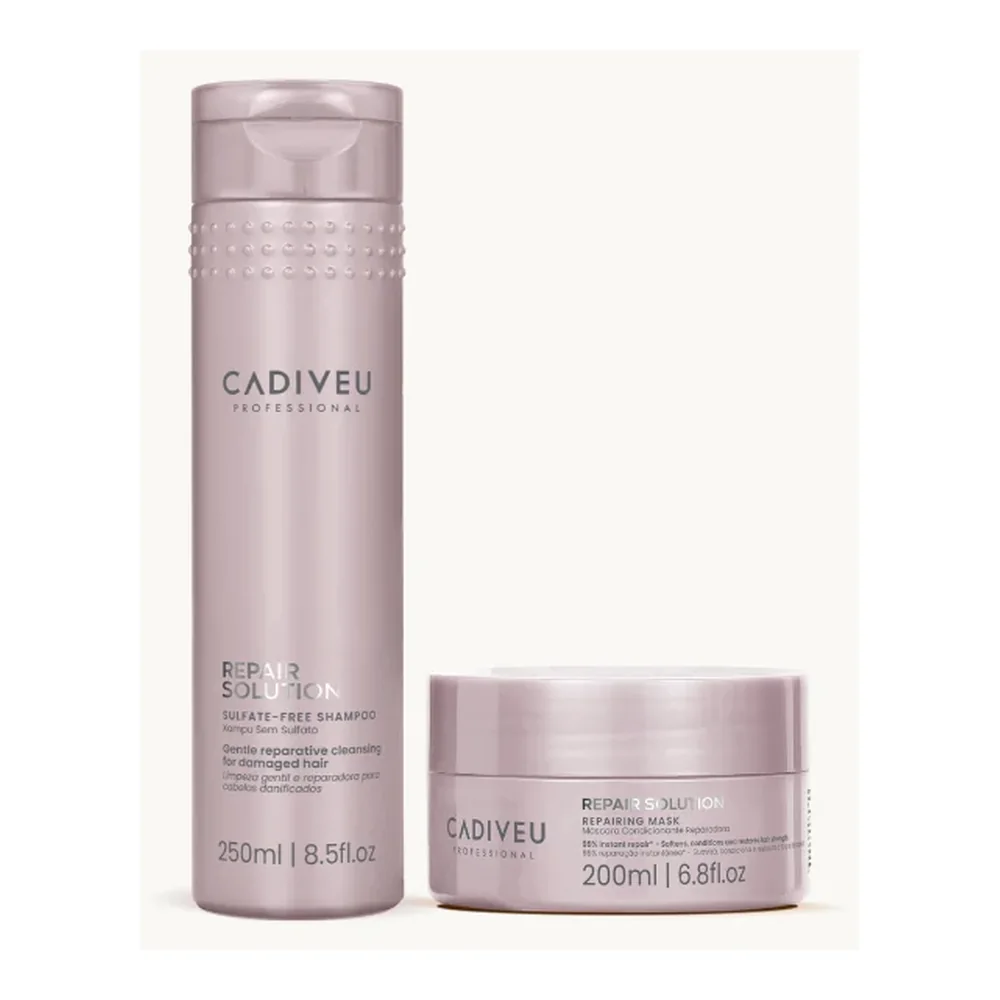 Kit Cadiveu Repair Solution shampooing et masque, packshot Cadiveu