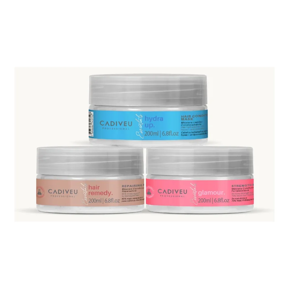 Kit Cronograma Capilar Essential Réparation intense 3 x 200 ml, packshot Cadiveu