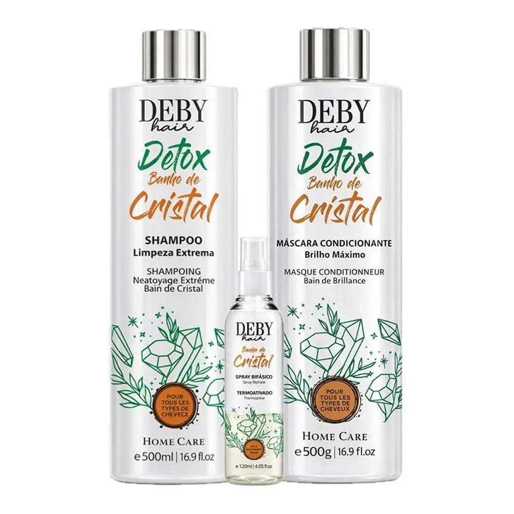 Kit détox Crystal Banho Deby Hair, packshot Deby Hair