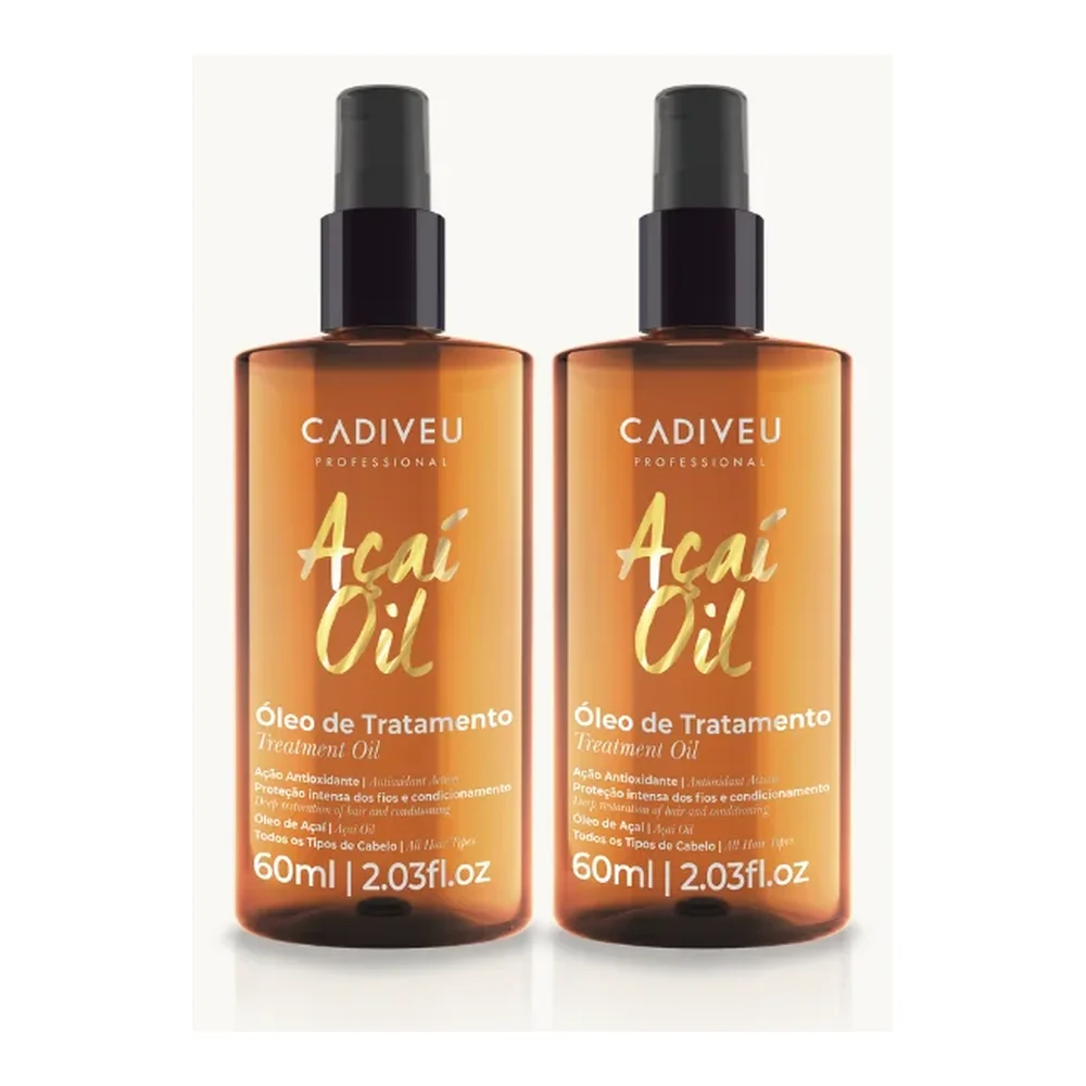 Kit duo Açaí Oil Cadiveu 2x60 ml, packshot Cadiveu