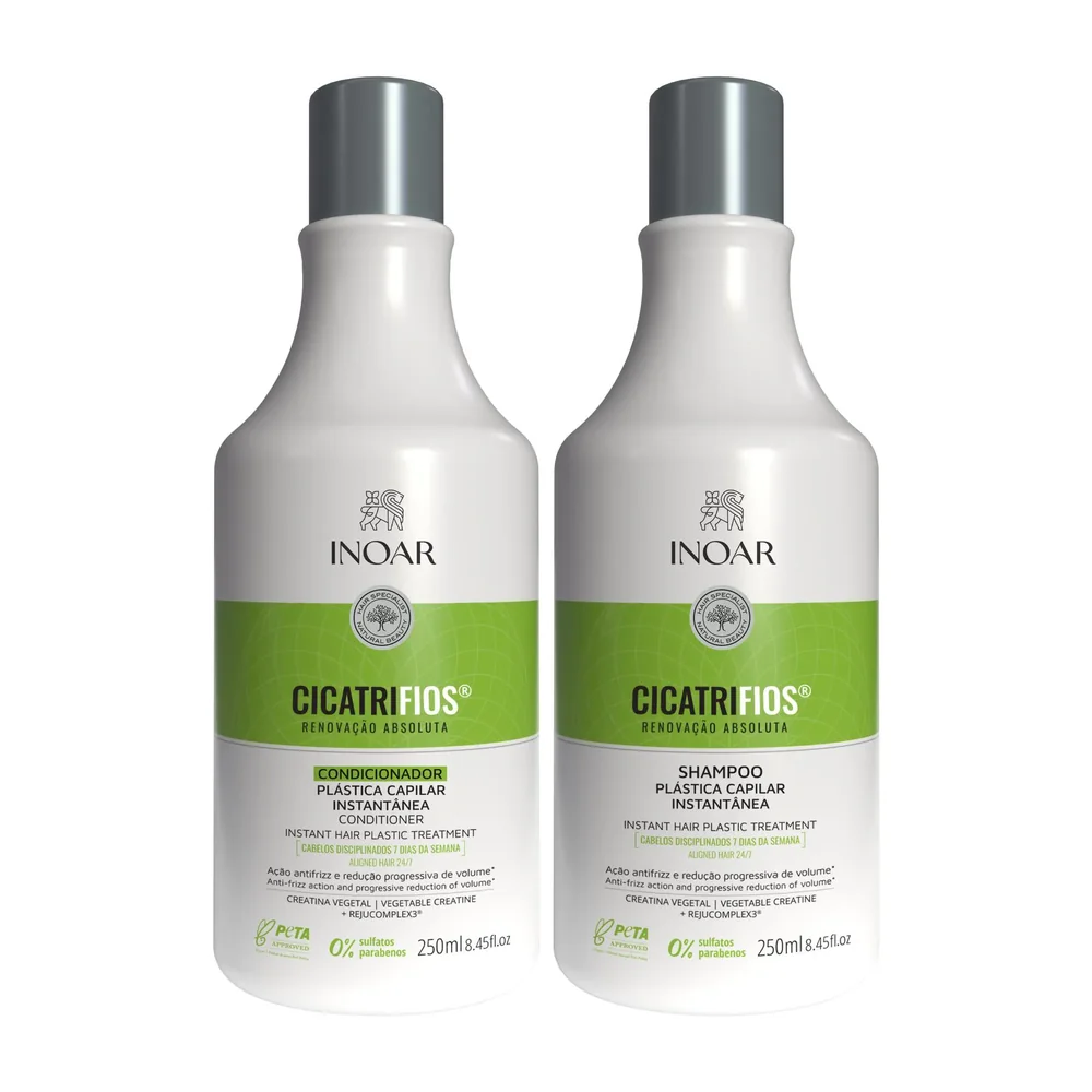 Kit duo Inoar Cicatrifios shampooing et après-shampooing, packshot Inoar