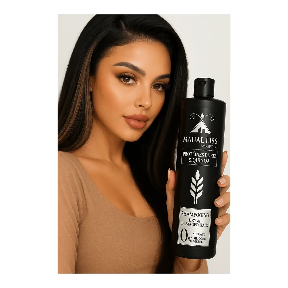 Kit entretien lissage Mahal Liss cheveux gras et pointes sèches, vue 2 Mahal Liss