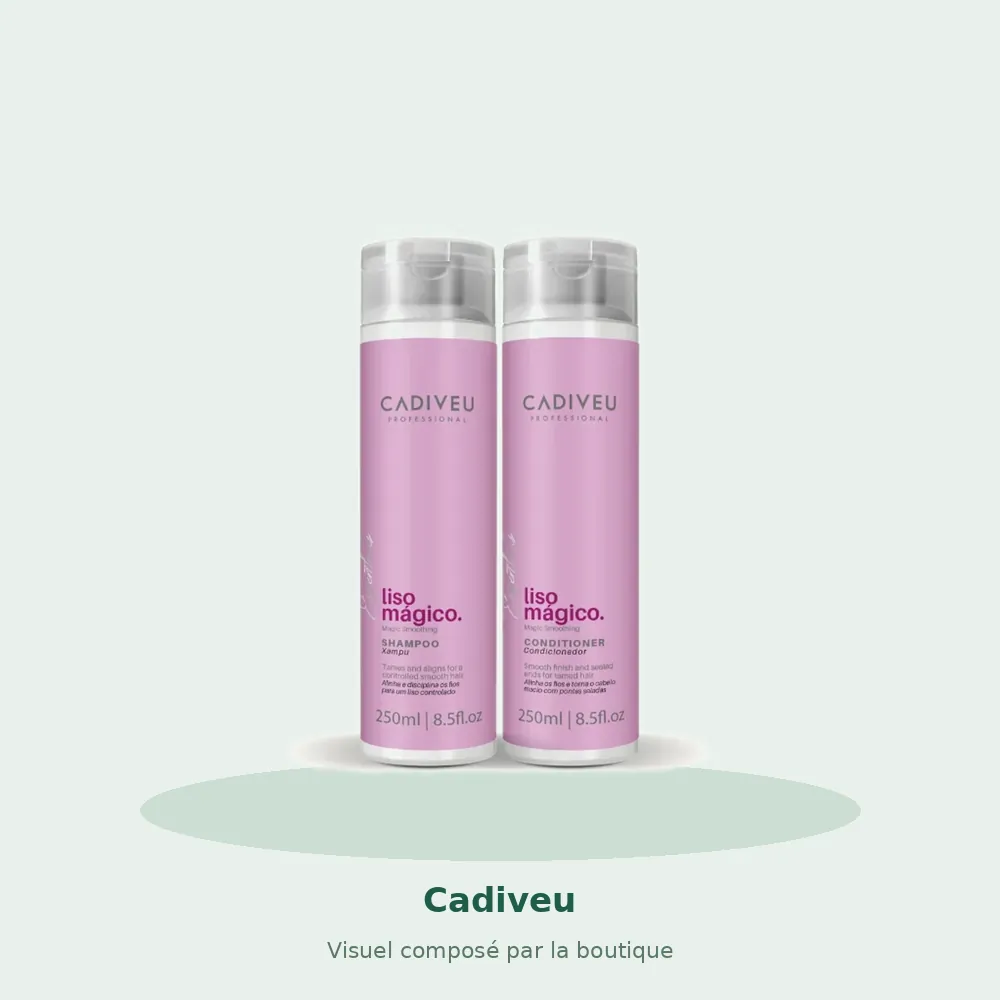 Kit Liso Mágico shampooing et après-shampooing, visuel composé par la boutique
