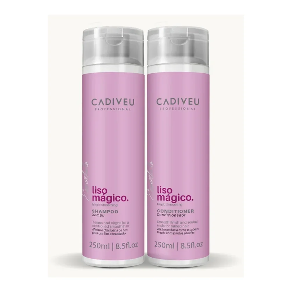 Kit Liso Mágico shampooing et après-shampooing, packshot Cadiveu