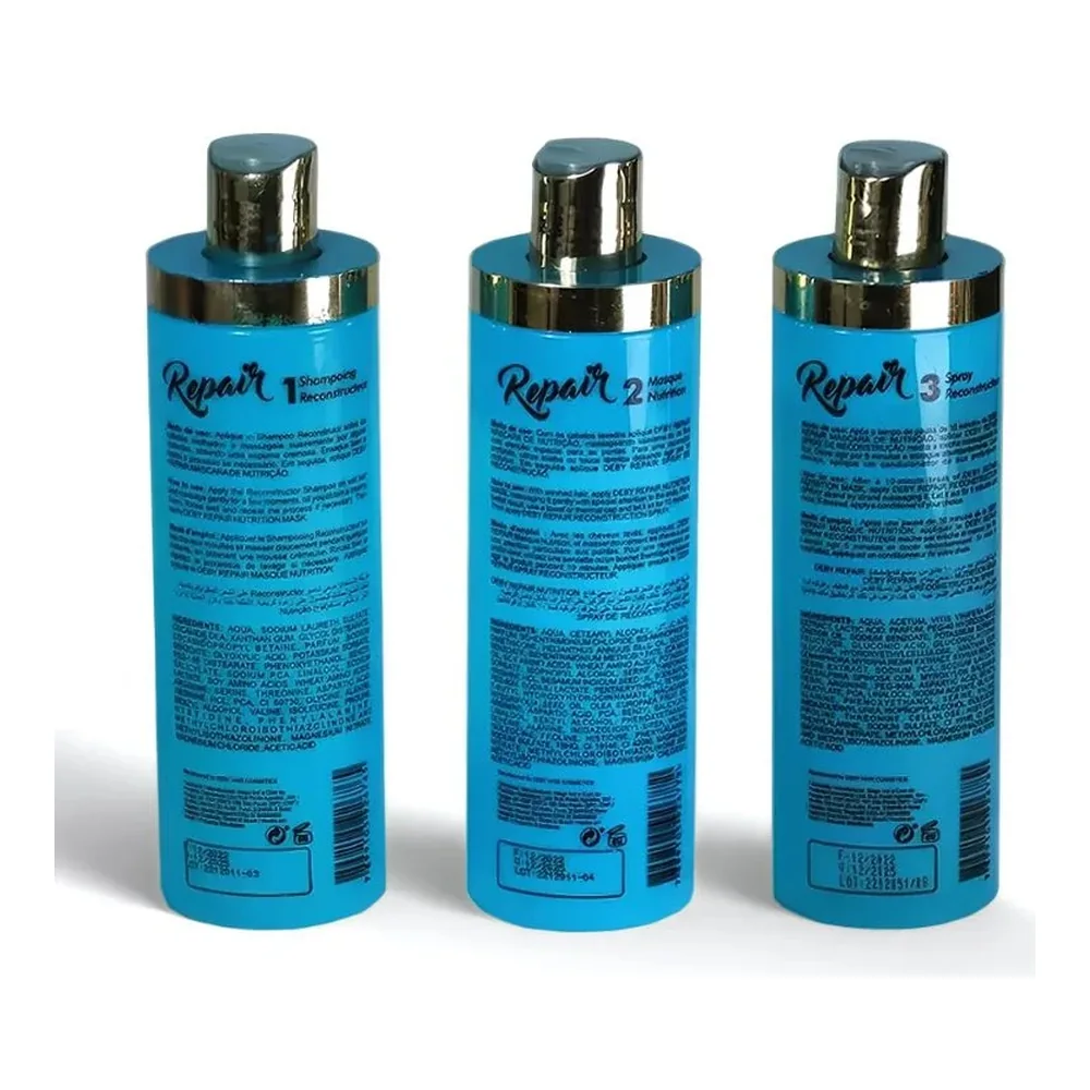 Kit Repair Deby Hair 3x500ml, vue 2 Deby Hair