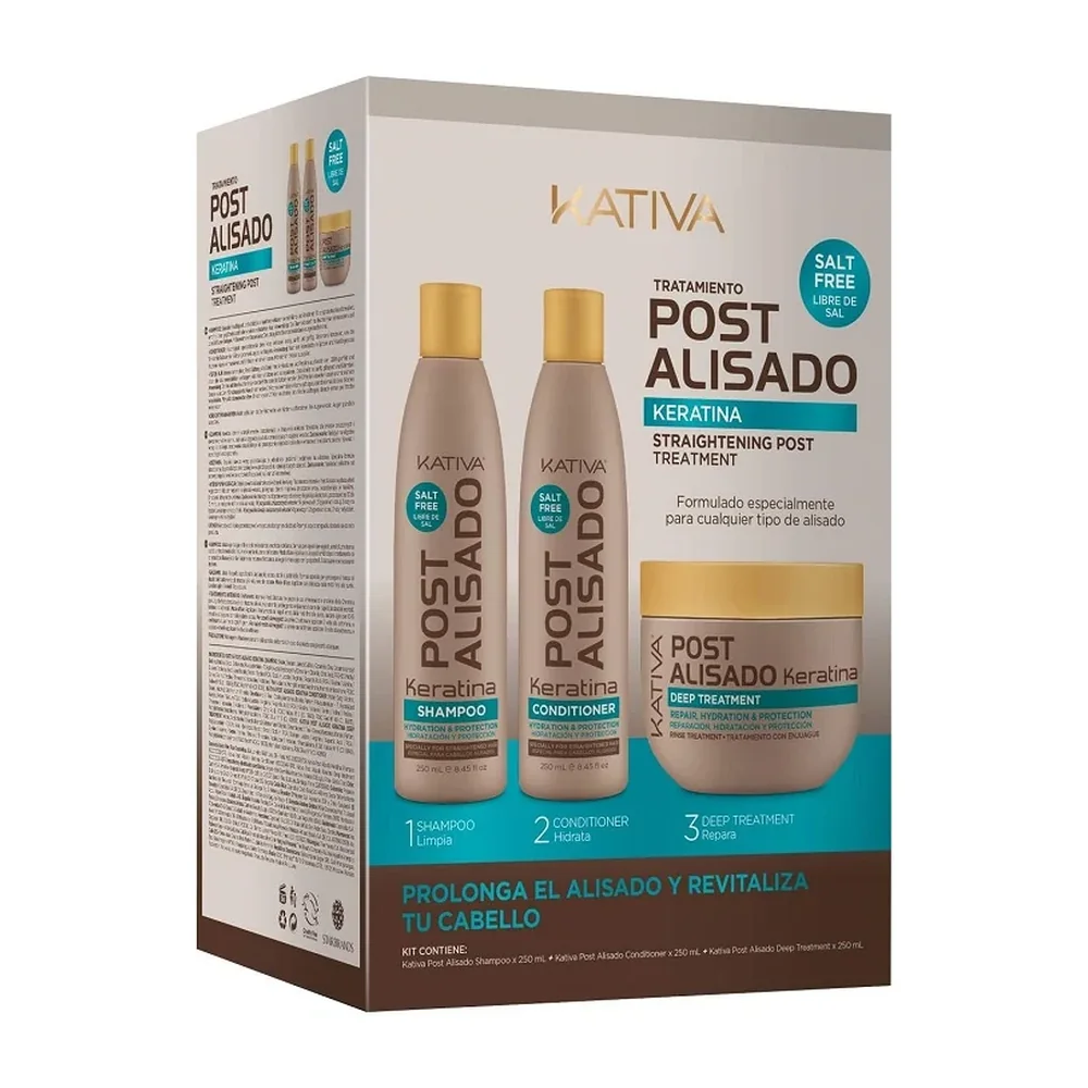 Kit sans sulfate Kativa Post Alisado, packshot Kativa
