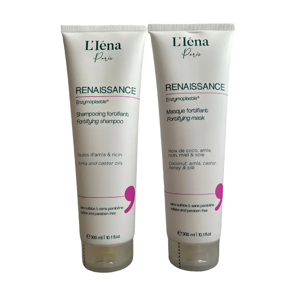 L'Iéna Paris Kit entretien lissage shampoing et masque fortifiant Renaissance, packshot L'Iéna Paris