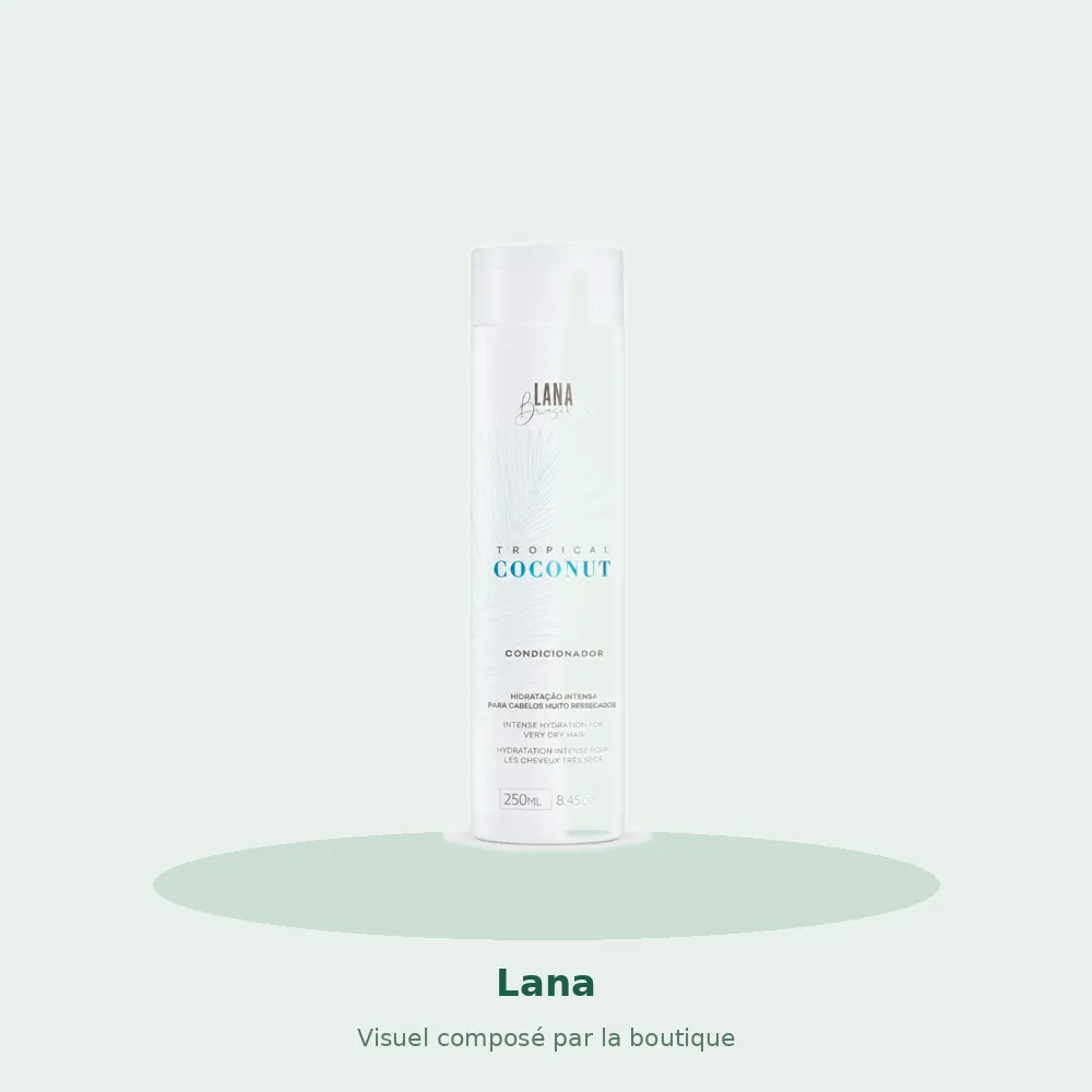 Lana Brasiles Après-shampooing Tropical Coconut 250 ml, visuel composé par la boutique