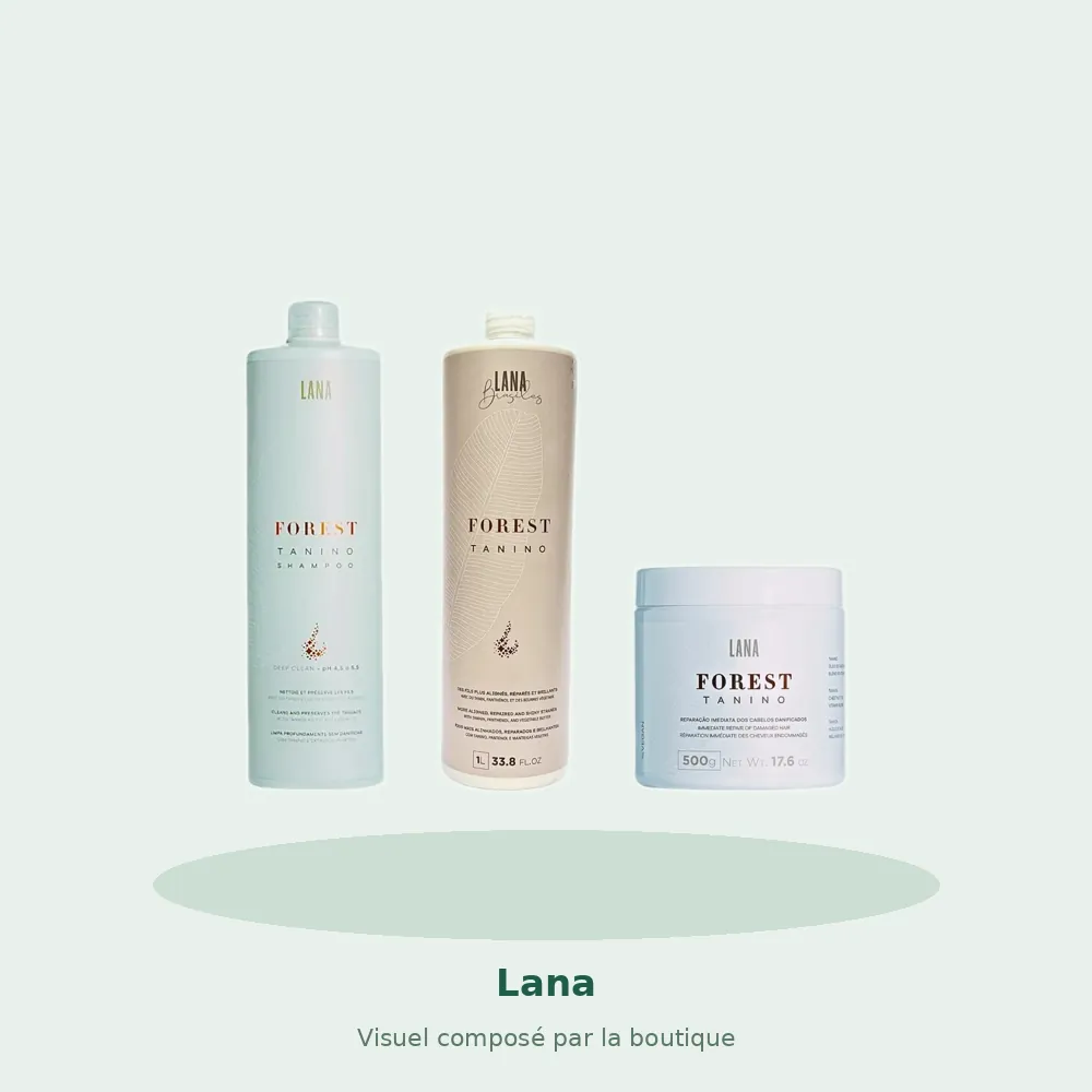Lana Brasiles Kit Max Lissage Pro 500 g, visuel composé par la boutique