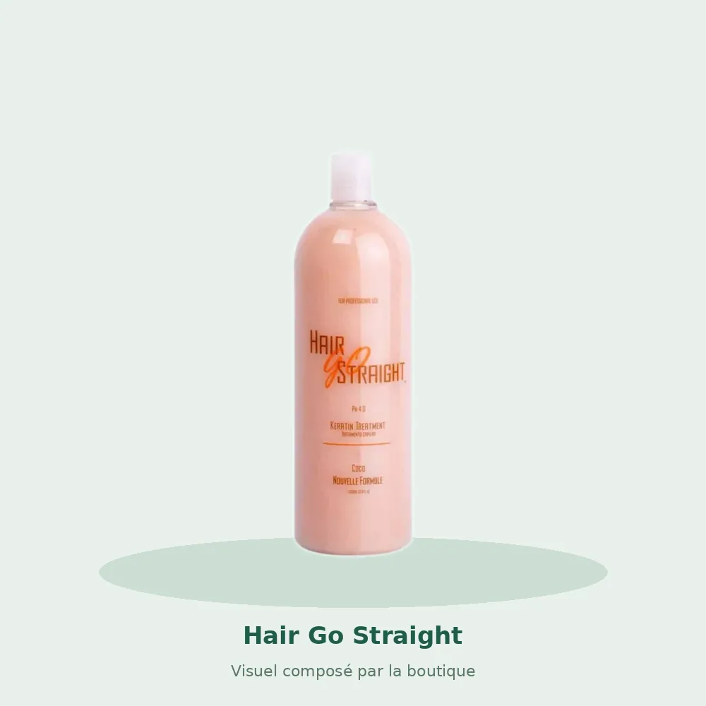 Lissage Américain Hair Go Straight Coco, visuel composé par la boutique