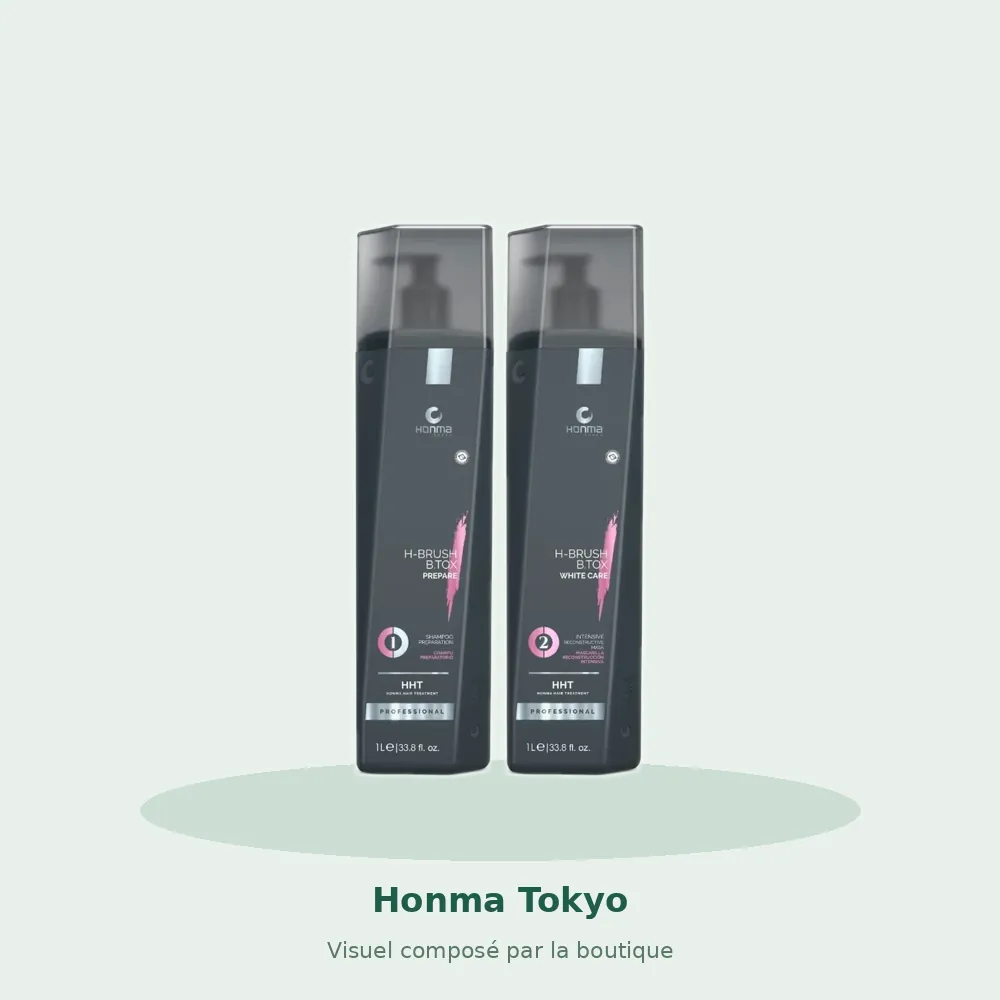 Lissage Brésilien Honma Tokyo Hbrush, visuel composé par la boutique