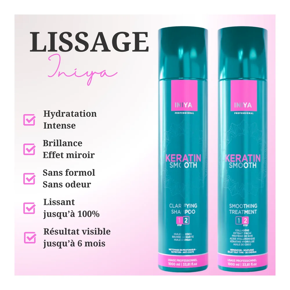Lissage brésilien Iniya Keratin Smooth, vue 3 Iniya
