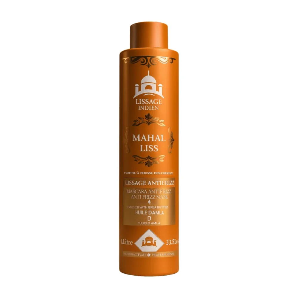 Lissage Indien Ayurvédique Mahal Liss Step 2 huile d'amla et ricin, packshot Mahal Liss