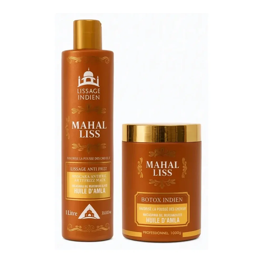 Lissage indien Mahal Liss et BTX indien Mahal Liss, packshot Mahal Liss