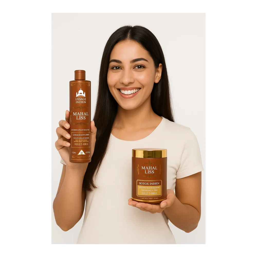 Lissage indien Mahal Liss et BTX indien Mahal Liss, vue 2 Mahal Liss
