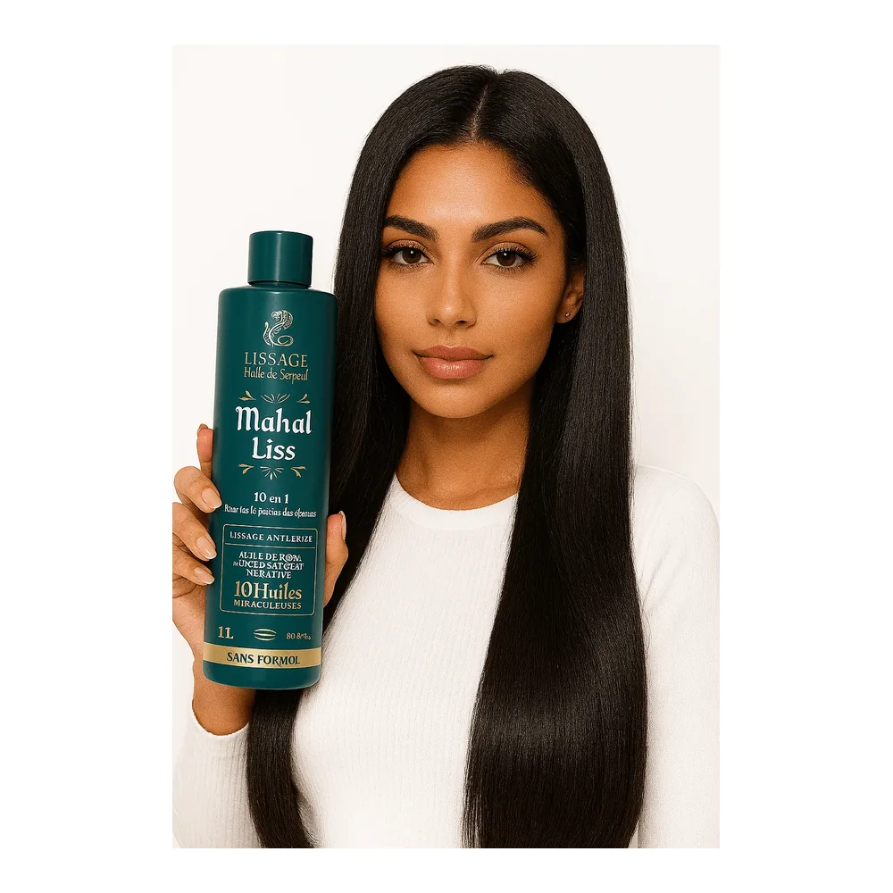 Lissage indien professionnel step 2 huile de serpent et 10 huiles Mahal Liss, vue 2 Mahal Liss