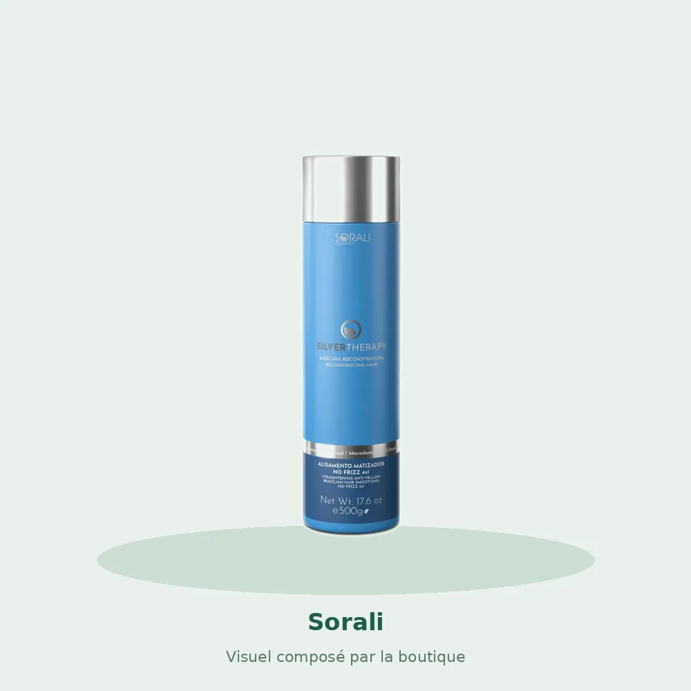 Lissage Silver Therapy Sorali, visuel composé par la boutique
