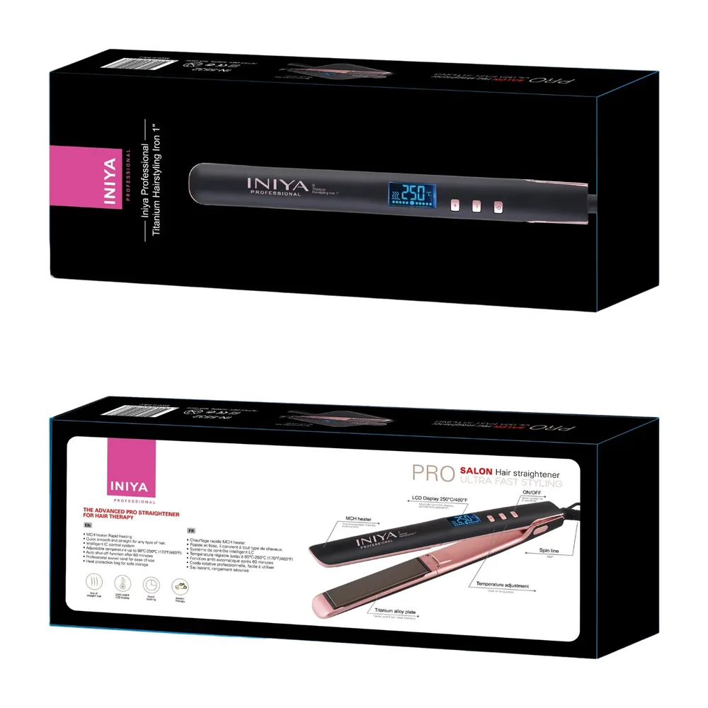 Lisseur professionnel Iniya Titanium Hairstyling Iron 250°, vue 3 Iniya