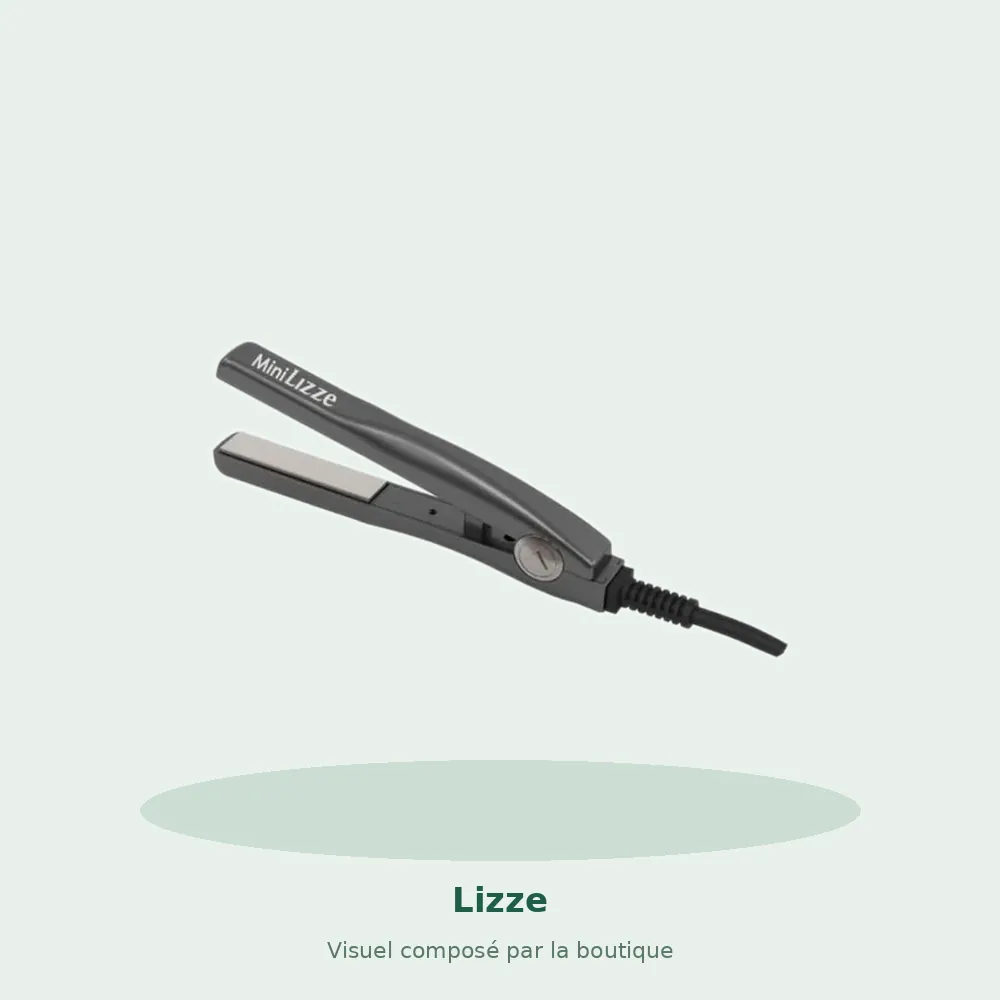 Lizze Mini Titânio lisseur 200°C 25 W, visuel composé par la boutique