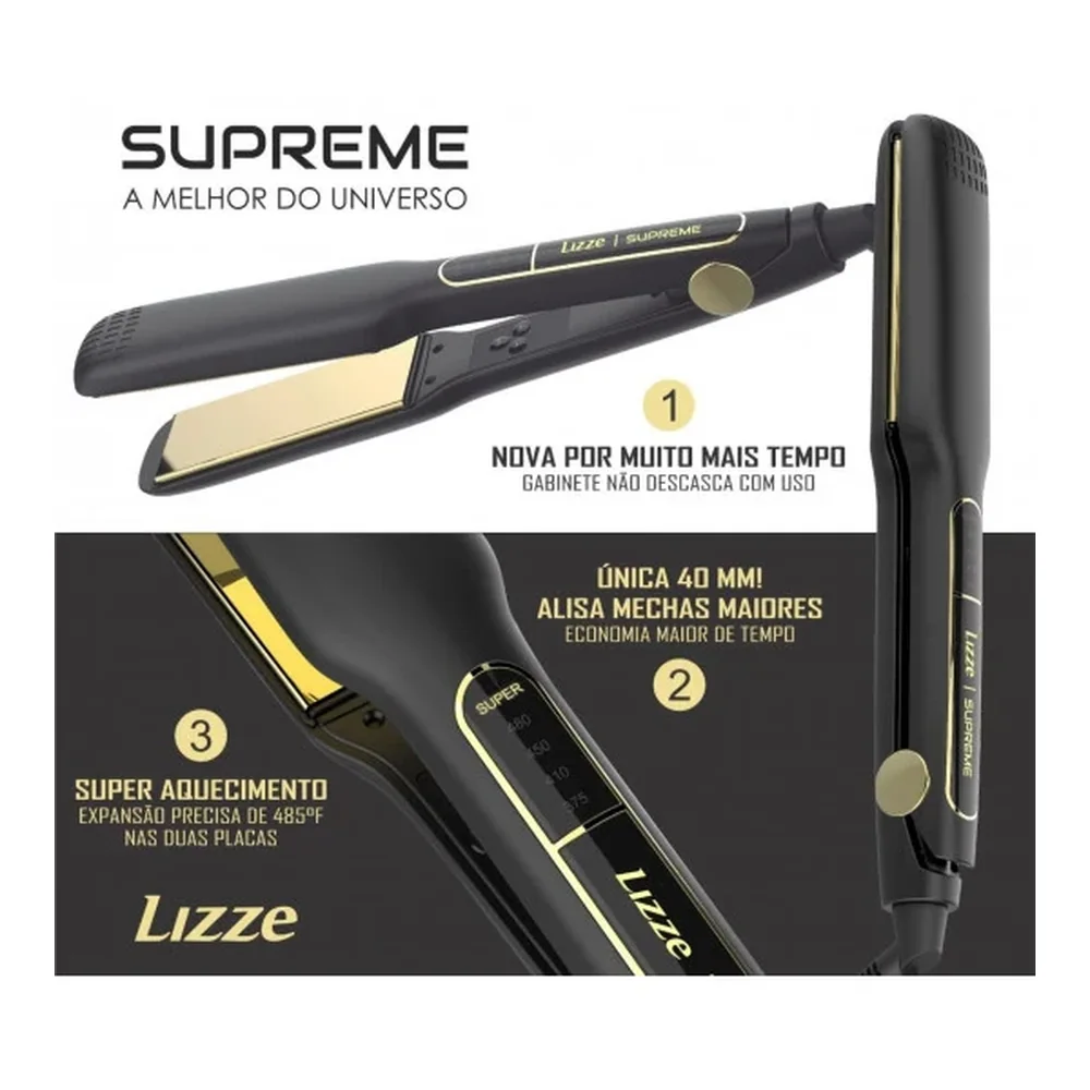 Lizze Supreme Titânio lisseur 250°C 4 cm avec kit de polissage, vue 2 Lizze
