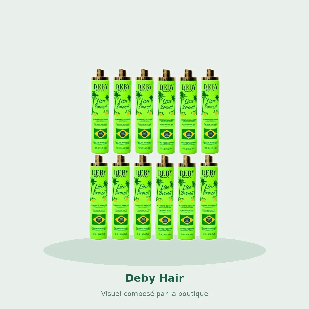 Lot de 12 Lissages Brésiliens Deby Hair Lisa Brasil, visuel composé par la boutique