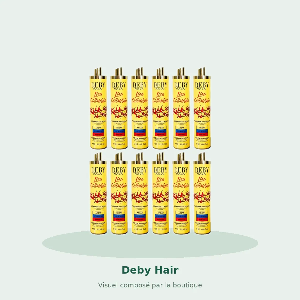 Lot de 12 Lissages Colombiens Deby Hair Lisa Colombia, visuel composé par la boutique